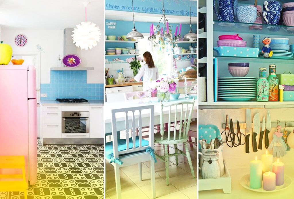 38 cozinhas com candy colors
