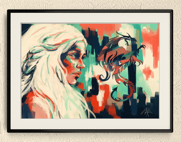 O quadro Game of Thrones GOT custa R$ 98 na Elo 7.