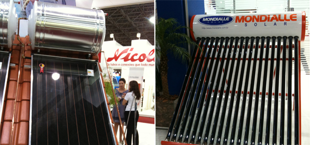 Seis aquecedores solares ou a gás lançados na Feicon 2012