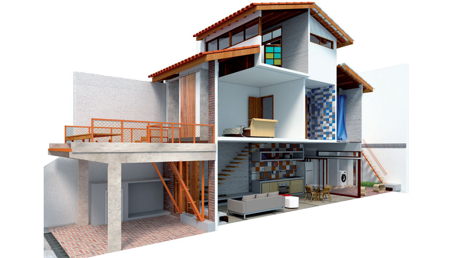 Reforma: sobrado geminado ganha varanda e muito mais claridade