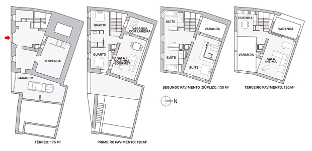 planta-refugio-do-seculo-XVI-mescla-aco-corten-e-paredes-de-pedra