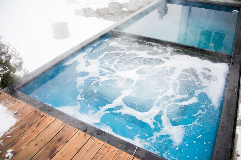 Conhe&ccedil;a esta piscina feita com containers no Canad&aacute;