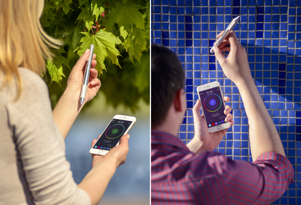 Esta caneta reconhece e escreve em mais de 16 milhões de cores