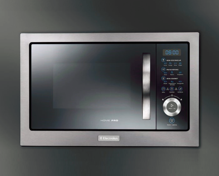 Forno Micro-Ondas Home Pro de Embutir Inox 28L (MB38X). À venda na Electrolux.