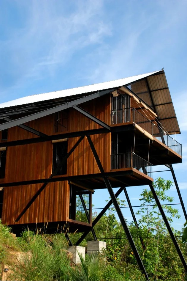 8 construções lindas feitas de bambu