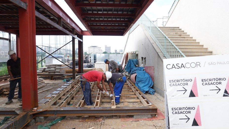 Obras no ambiente do Intown Arquitetura.