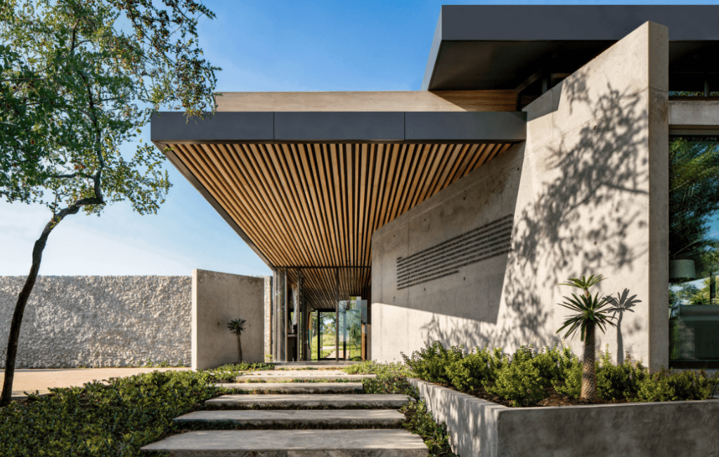 Estética afro-minimalista se une à arquitetura tradicional em refúgio