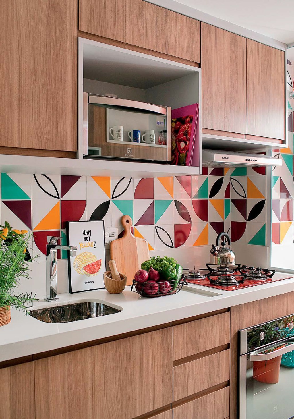 10 cozinhas com azulejos estampados
