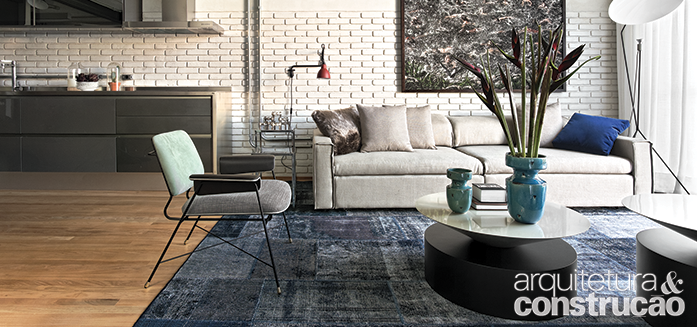 Tons de concreto atualizam o loft de 81 m² Tons de concreto atualizam o loft de 81 m²