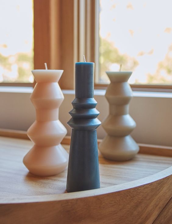 Velas em formas diferentes