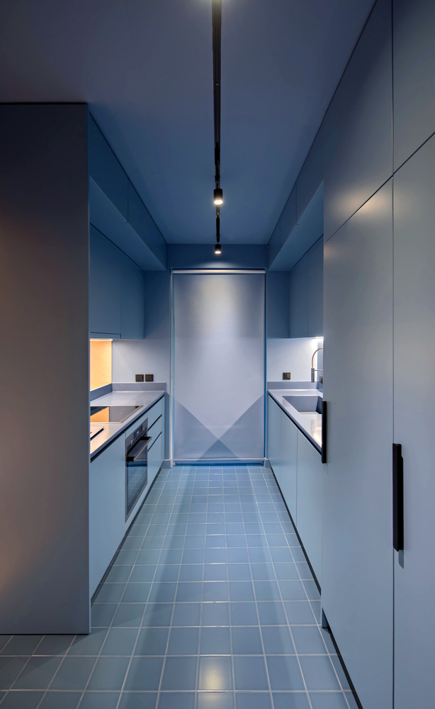 Cozinha toda em azul