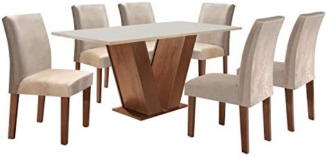 mesa de jantar; mesa seis pessoas; conjunto de jantar