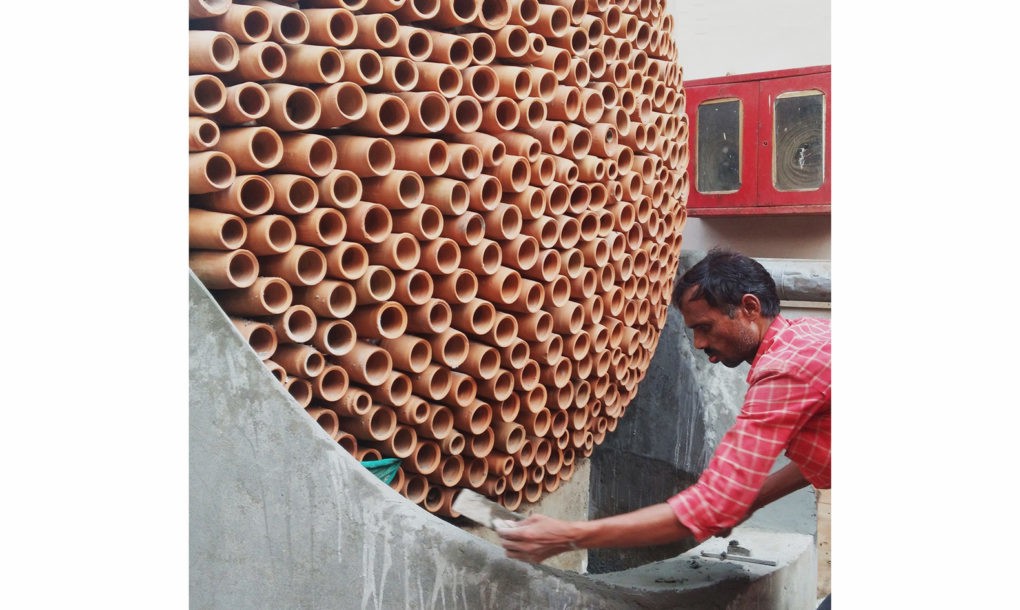 Ar condicionado de tubos de argila; sustentabilidade