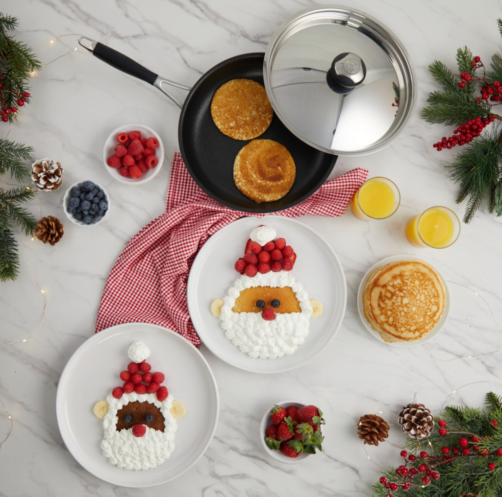 Receita: aprenda a fazer uma divertida panqueca de Natal