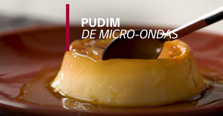 Receita: aprenda a fazer pudim de microondas