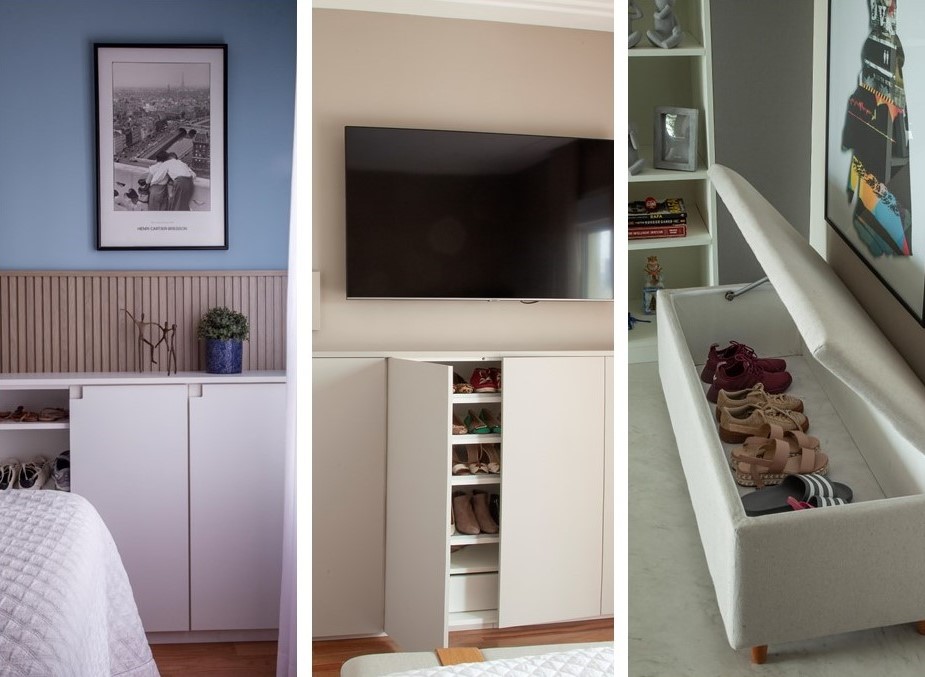 Sapateiras ganham espaço com soluções inteligentes de marcenaria